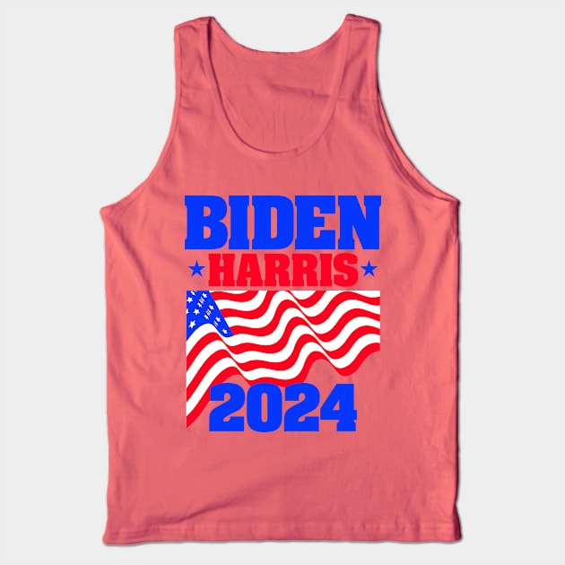 Biden-Harris 2024 for Light Backgrounds Tank Top by MotiviTees